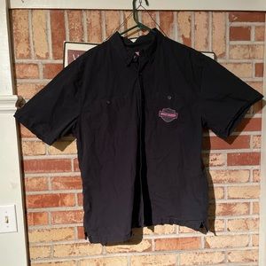 Harley-Davidson szXL garage shirt black pink